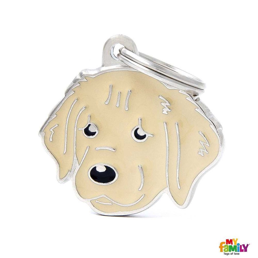 Wear My Family Id Tags & Accessories | Golden Retriever Enamel Dog Tag