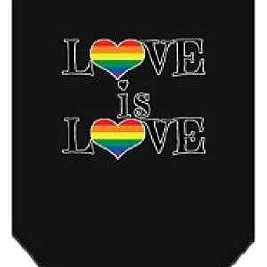 Wear Mirage Pet Products Bandanas | Love Is Love Bandana - Black