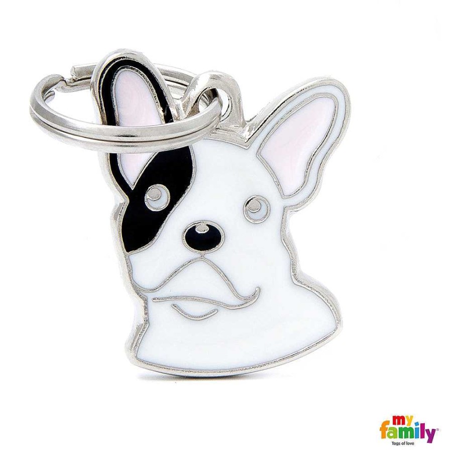 Wear My Family Id Tags & Accessories | French Bulldog Enamel Dog Tag