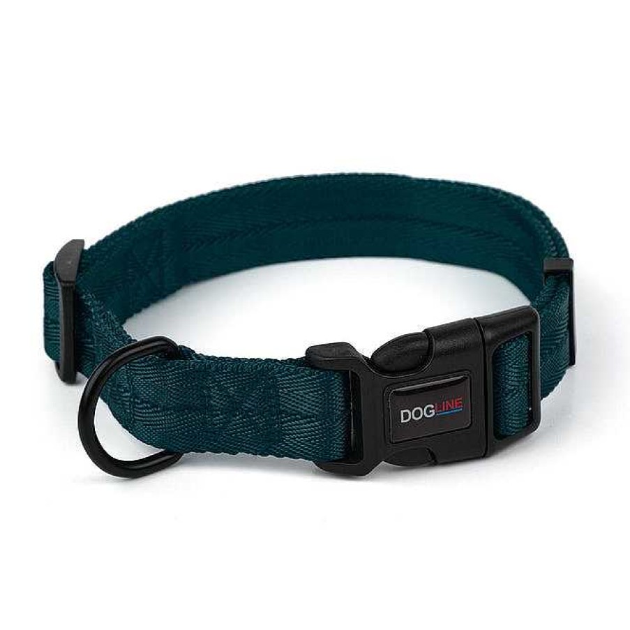 Wear Dogline Collars & Leashes | Nylon Flat Collar - Dark Teal