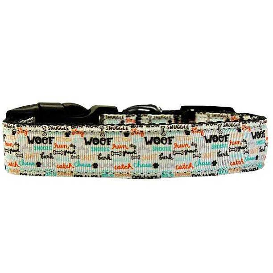 Wear Mirage Pet Products Collars & Leashes | Woofs A Lot Nylon Ribbon Collar