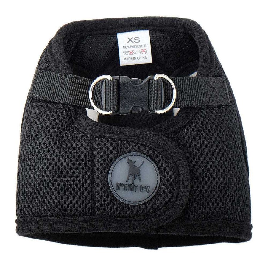 Wear The Worthy Dog Harnesses | Black Sidekick Harness Vest