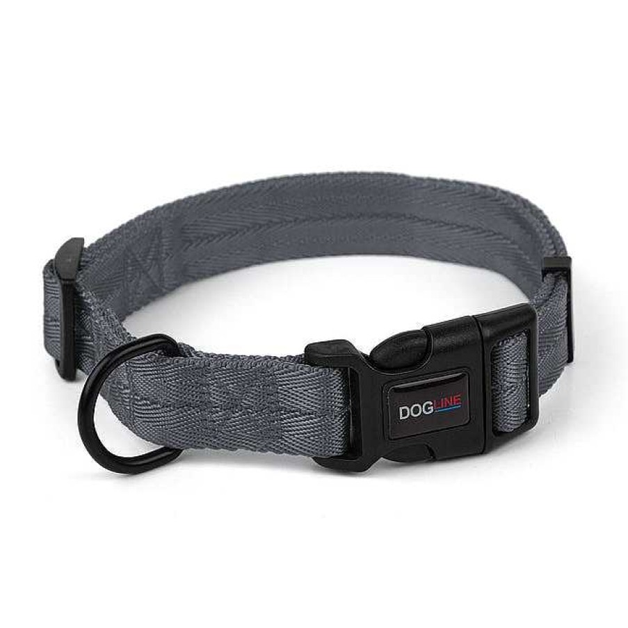 Wear Dogline Collars & Leashes | Nylon Flat Collar - Grey