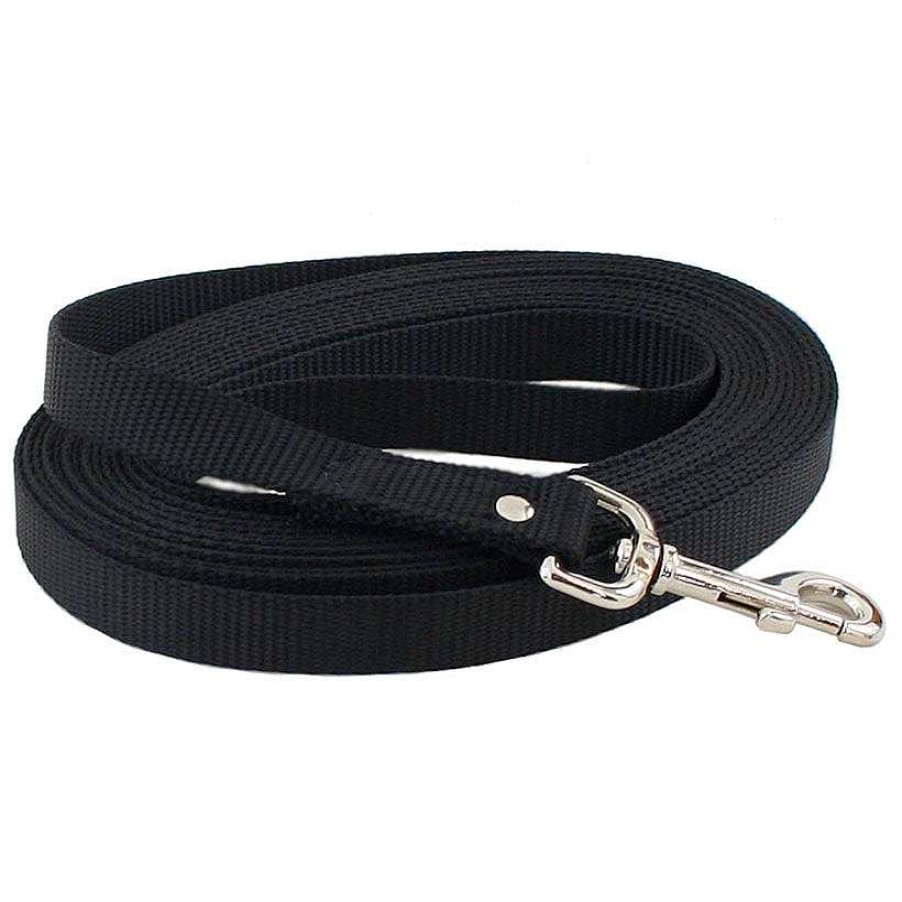 Wear Auburn Leathercrafters Collars & Leashes | Black Nylon Training Lead - 30 Ft