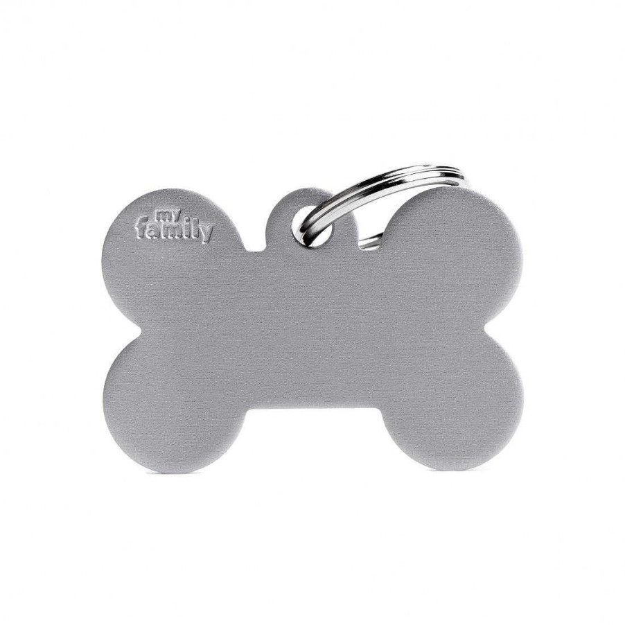 Wear My Family Id Tags & Accessories | Xl Grey Bone Aluminum Tag