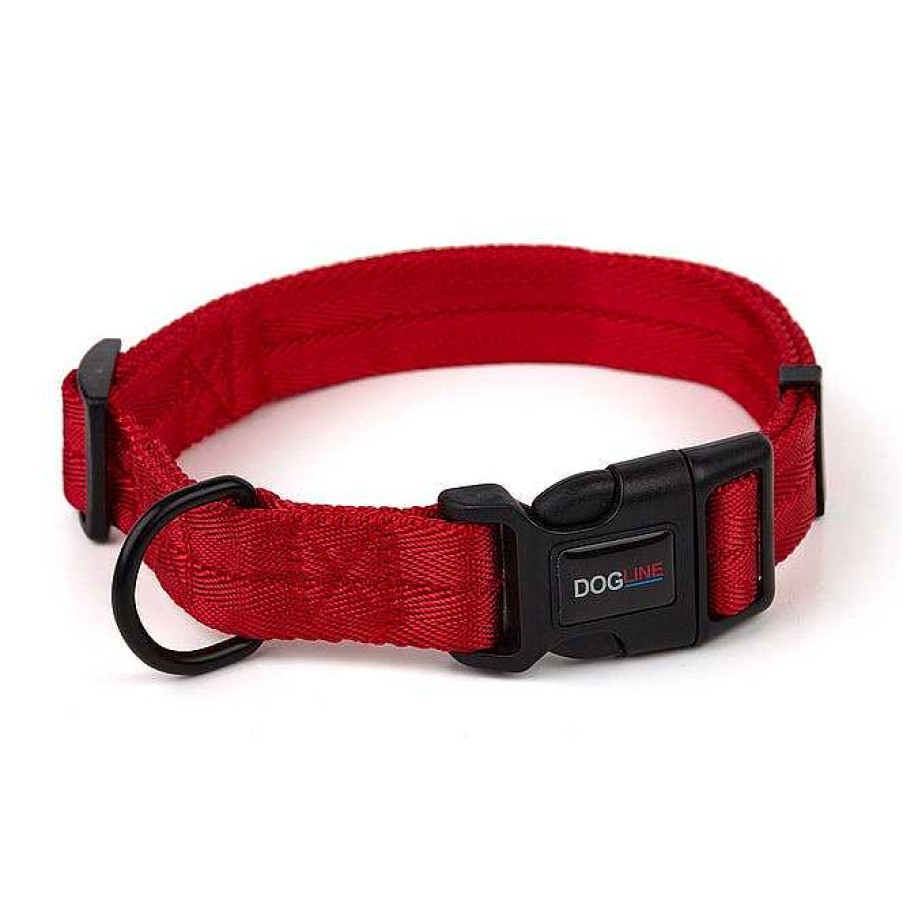 Wear Dogline Collars & Leashes | Nylon Flat Collar - Red