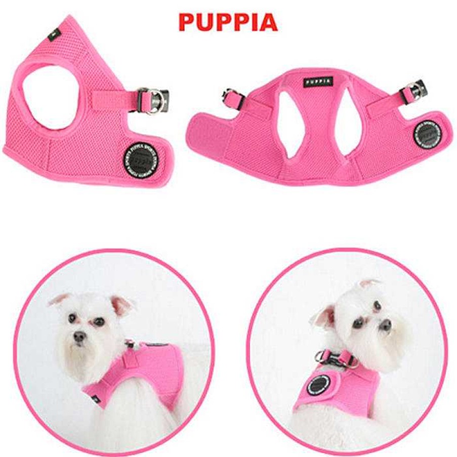 Wear Puppia Harnesses | Pink Soft Vest Dog Harness