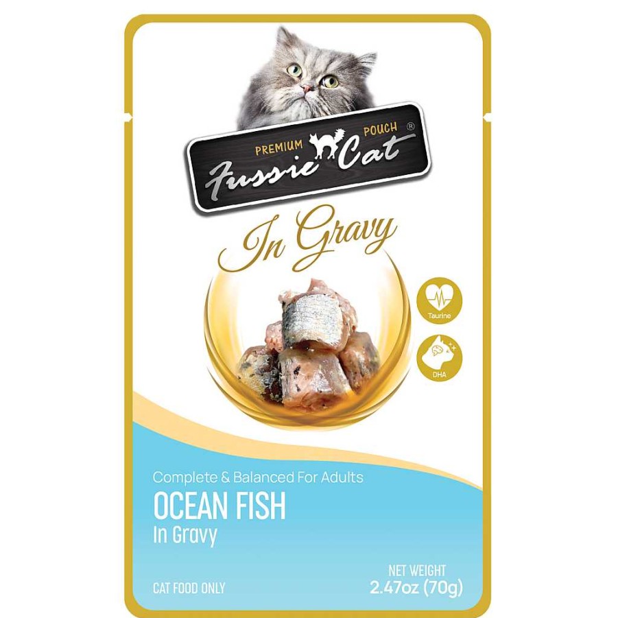 Cat Fussie Cat Wet Cat Food | Ocean Fish In Gravy Pouch