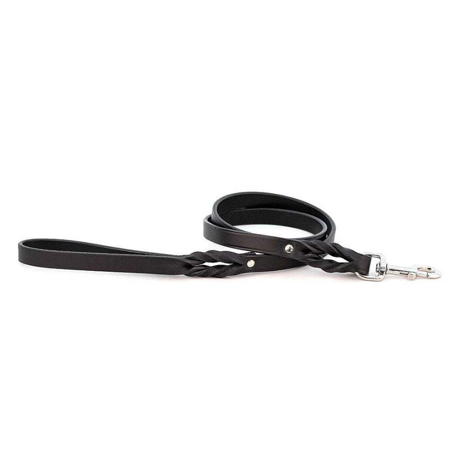 Wear Auburn Leathercrafters Collars & Leashes | Black Braided Leash