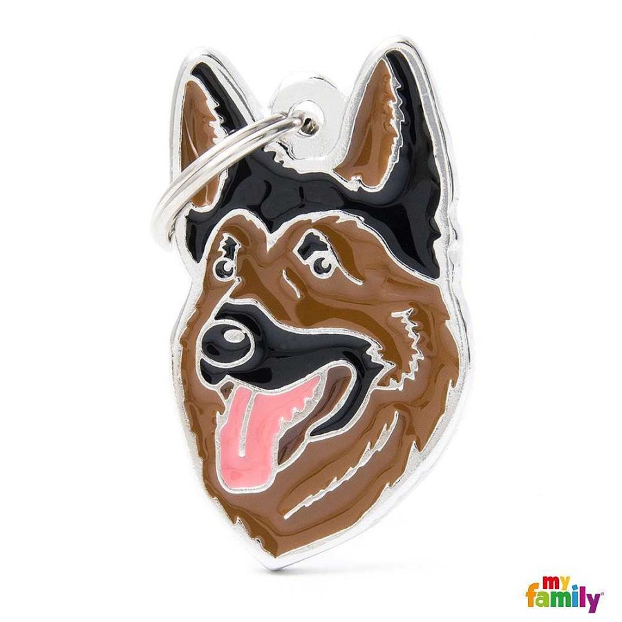 Wear My Family Id Tags & Accessories | German Shepherd Enamel Dog Tag