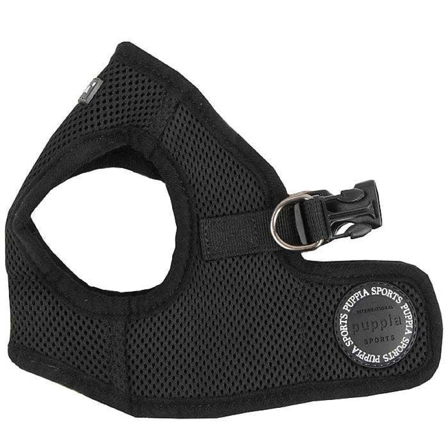 Wear Puppia Harnesses | Black Soft Vest Dog Harness