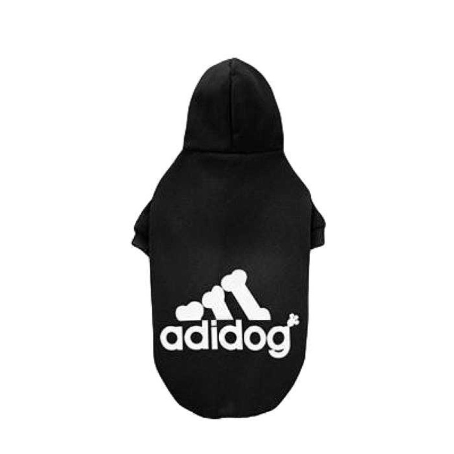 Wear Fresh Pawz Sweatshirts / Sweaters | Adidog Hoodie - Black