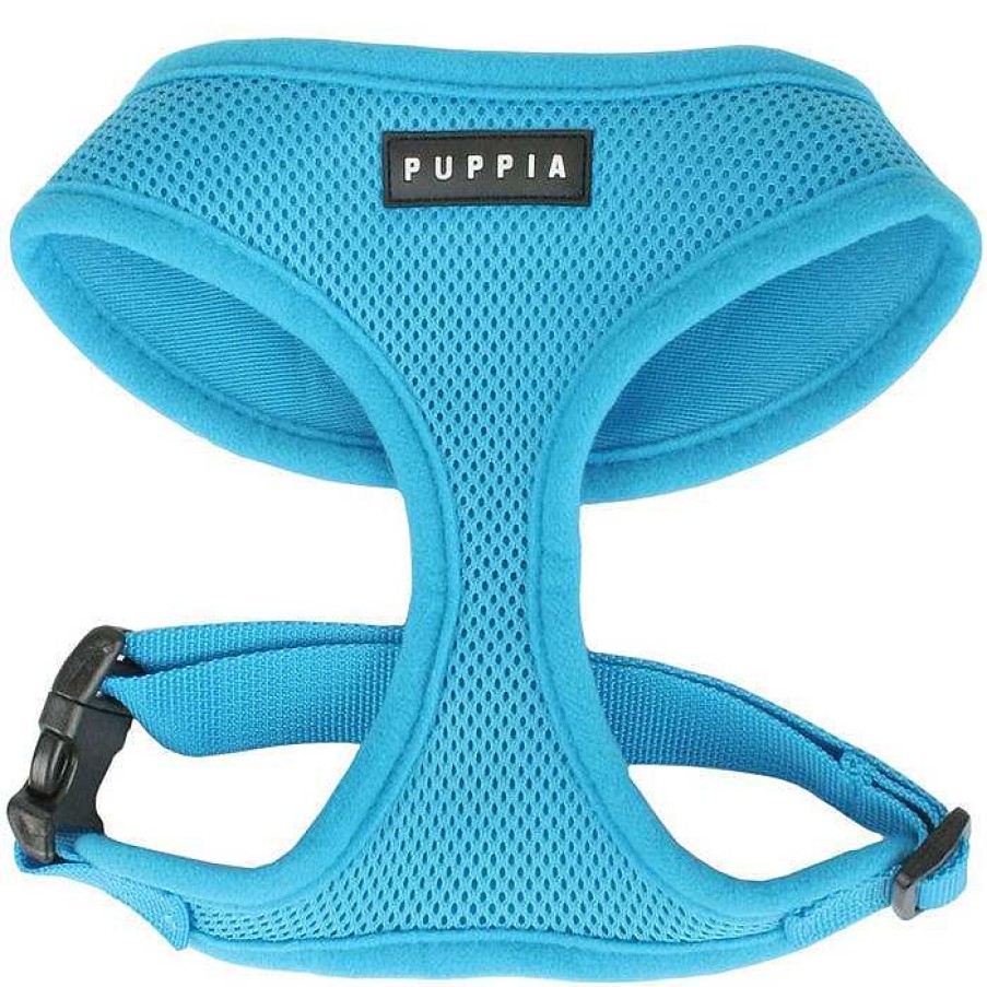 Wear Puppia Harnesses | Sky Blue Soft Dog Harness