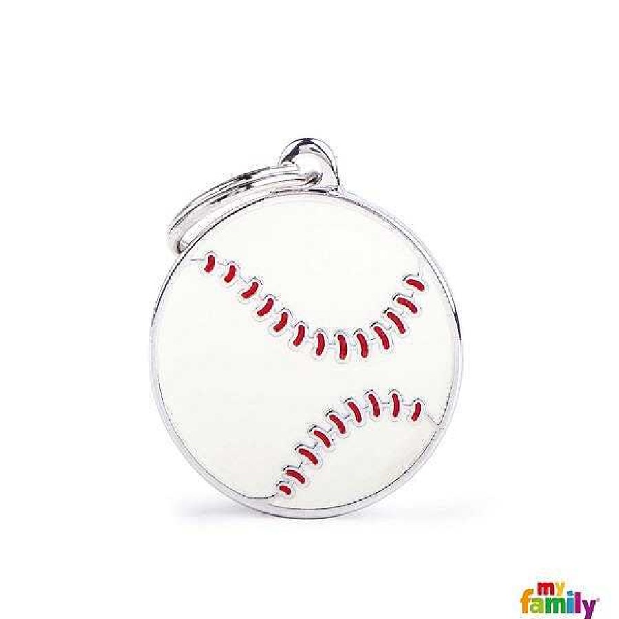 Wear My Family Id Tags & Accessories | Medium Circle Baseball Id Tag