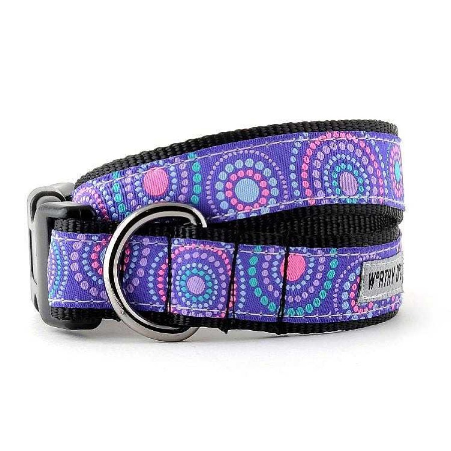 Wear The Worthy Dog Collars & Leashes | Sunburst Purple Style