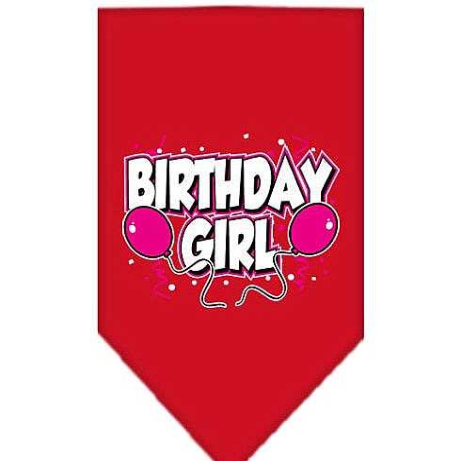 Wear Mirage Pet Products Bandanas | Red Birthday Girl Bandana