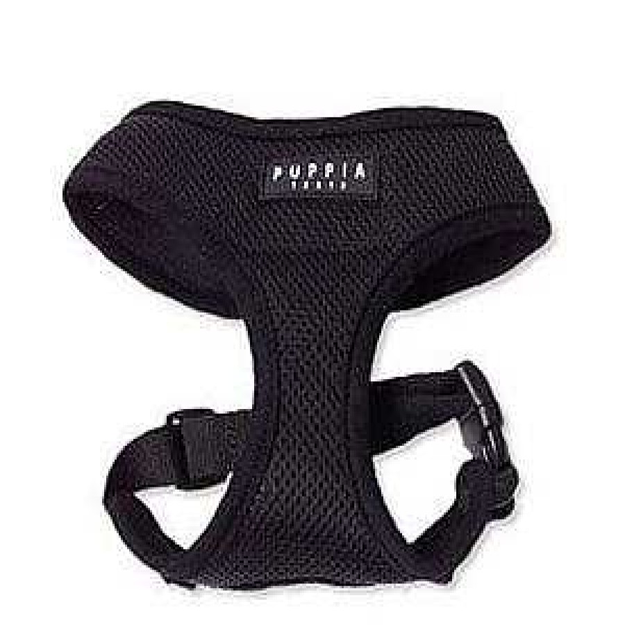 Wear Puppia Harnesses | Black Soft Dog Harness