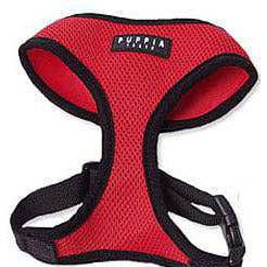 Wear Puppia Harnesses | Red Soft Dog Harness