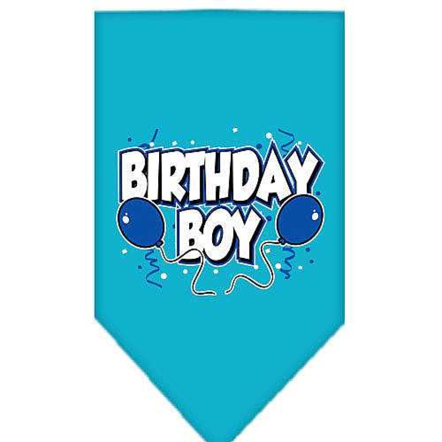 Wear Mirage Pet Products Bandanas | Turquoise Birthday Boy Bandana