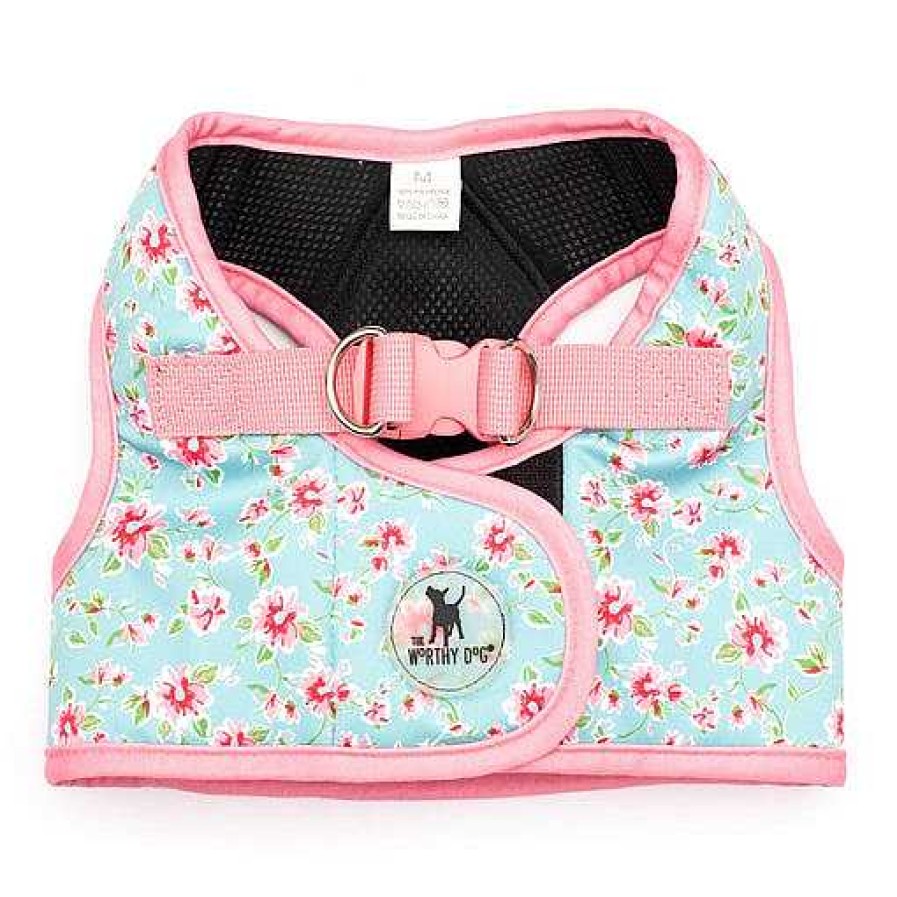 Wear The Worthy Dog Harnesses | Watercolor Floral Sidekick Harness Vest